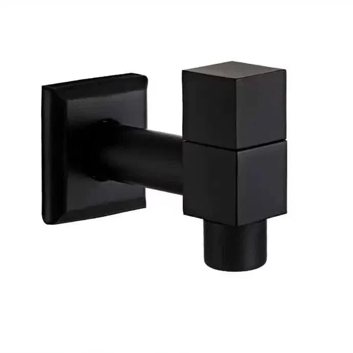 Matte Black Wall-Mounted Faucet – FlowCraft Tap for Kitchen, Bathroom & Outdoor Use