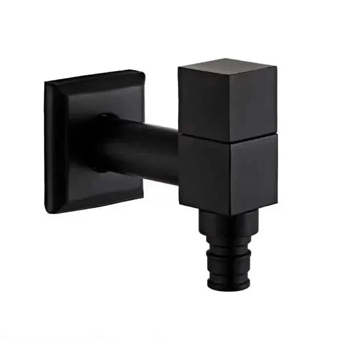 Matte Black Wall-Mounted Faucet – FlowCraft Tap for Kitchen, Bathroom & Outdoor Use