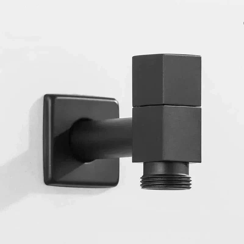 Matte Black Wall-Mounted Faucet – FlowCraft Tap for Kitchen, Bathroom & Outdoor Use