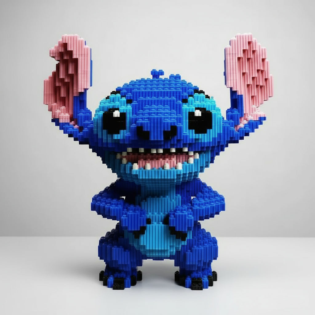 Blue Creature Building Block Set, 2,276 Pieces