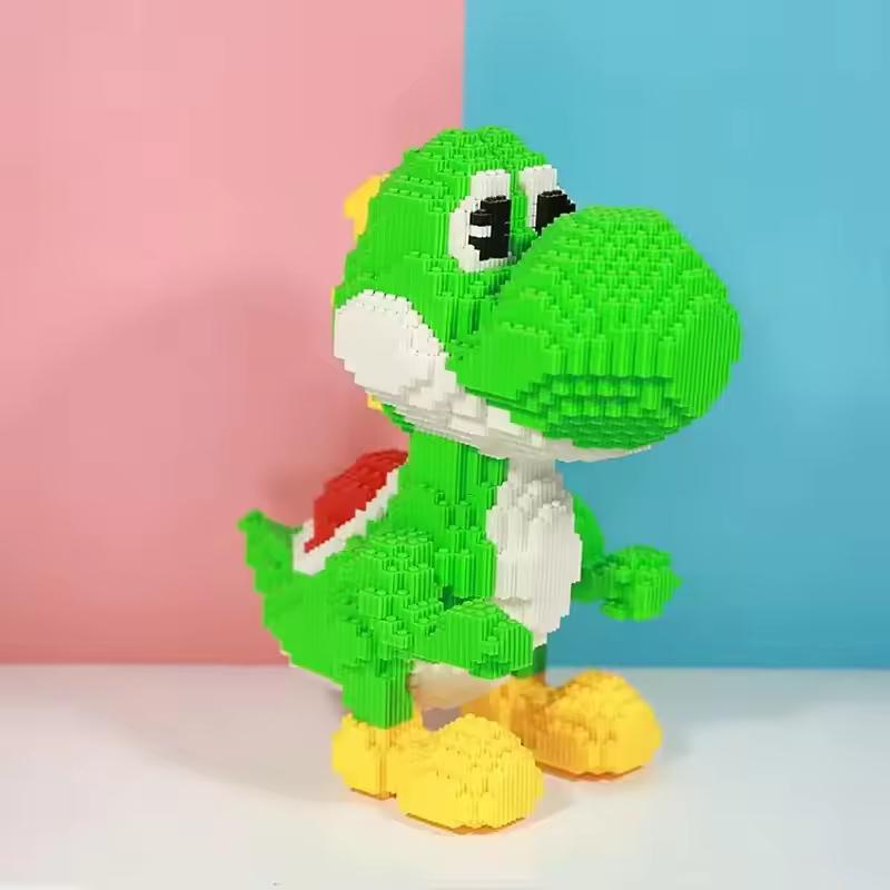 Large Green Dinosaur Building Block Set, 7,050 Pieces