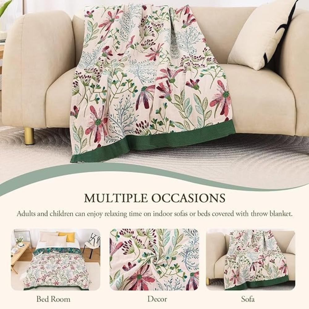 Plaid Wildflower confortable pour décoration intérieure et confort