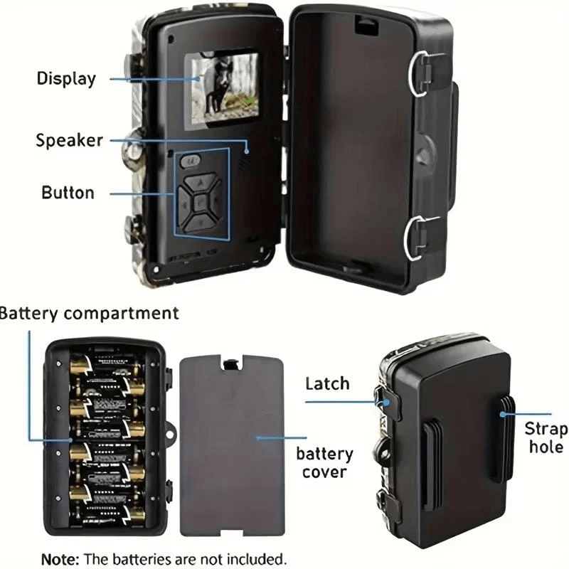 1080p Trail Camera for Night Wildlife – NoctVex Outdoor Hunting Camera