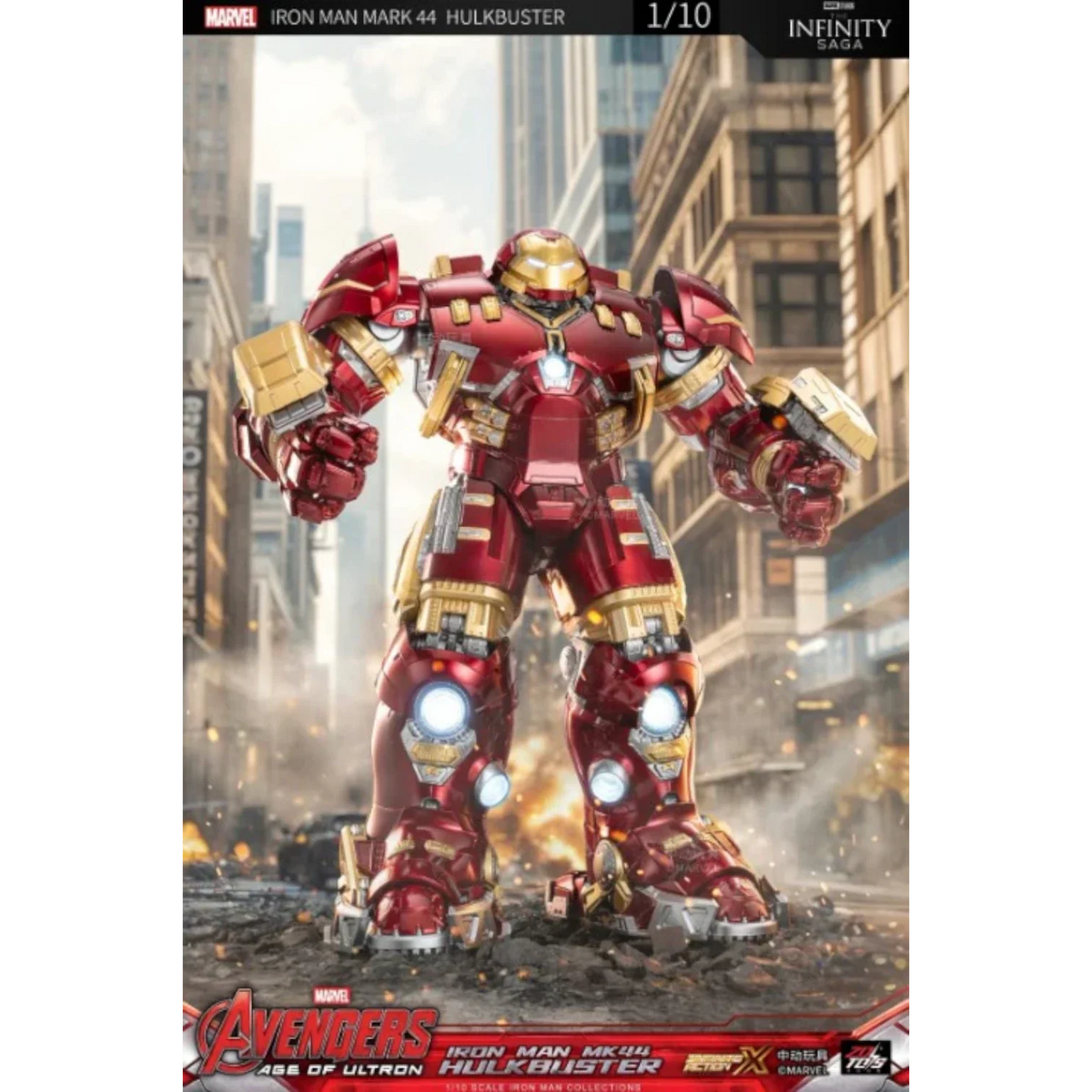 Iron Man Hulkbuster MK44 Action Figure 1/10 Scale - ZD Toys