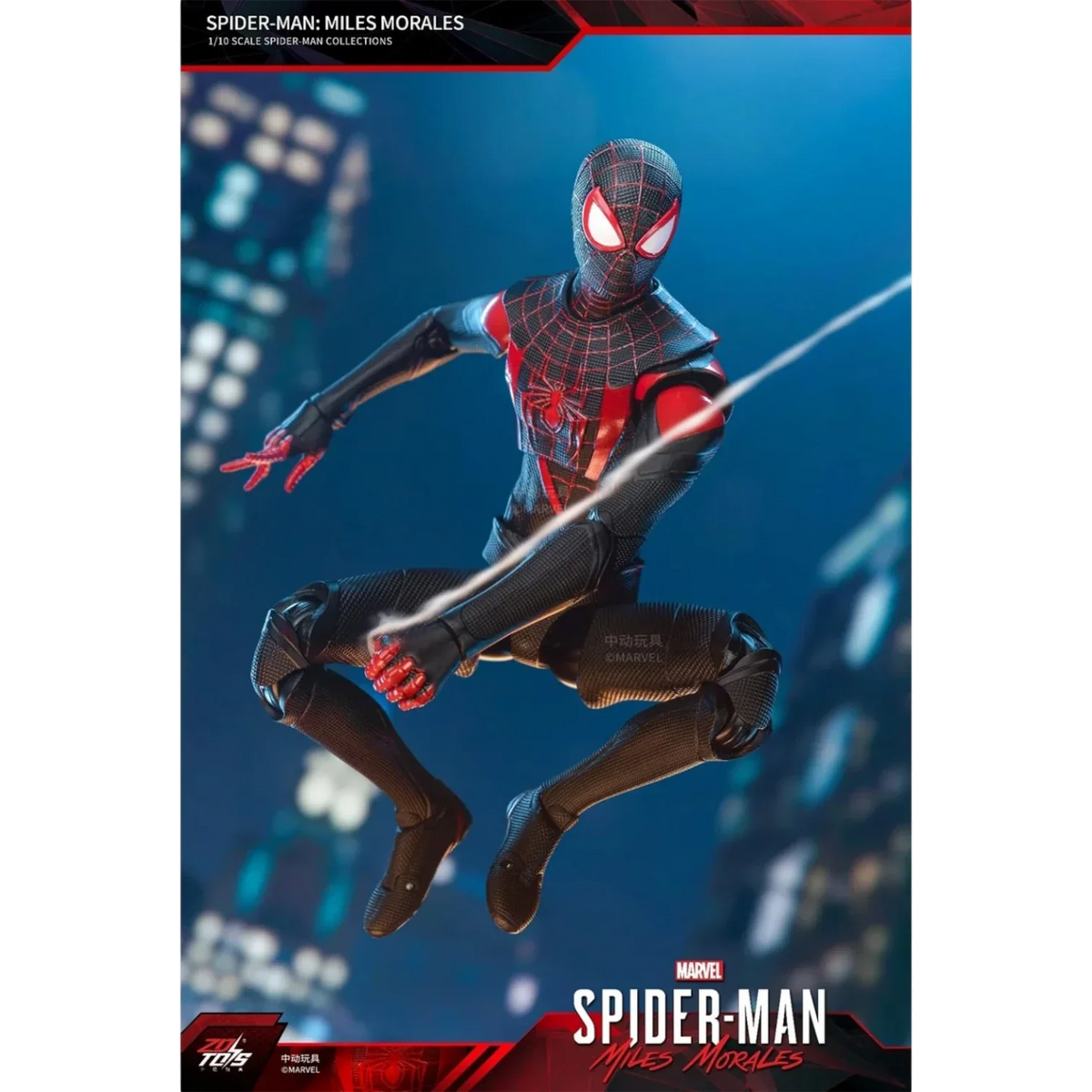 Spider-Man Miles Morales-actiefiguur op schaal 1/10 - ZD Toys