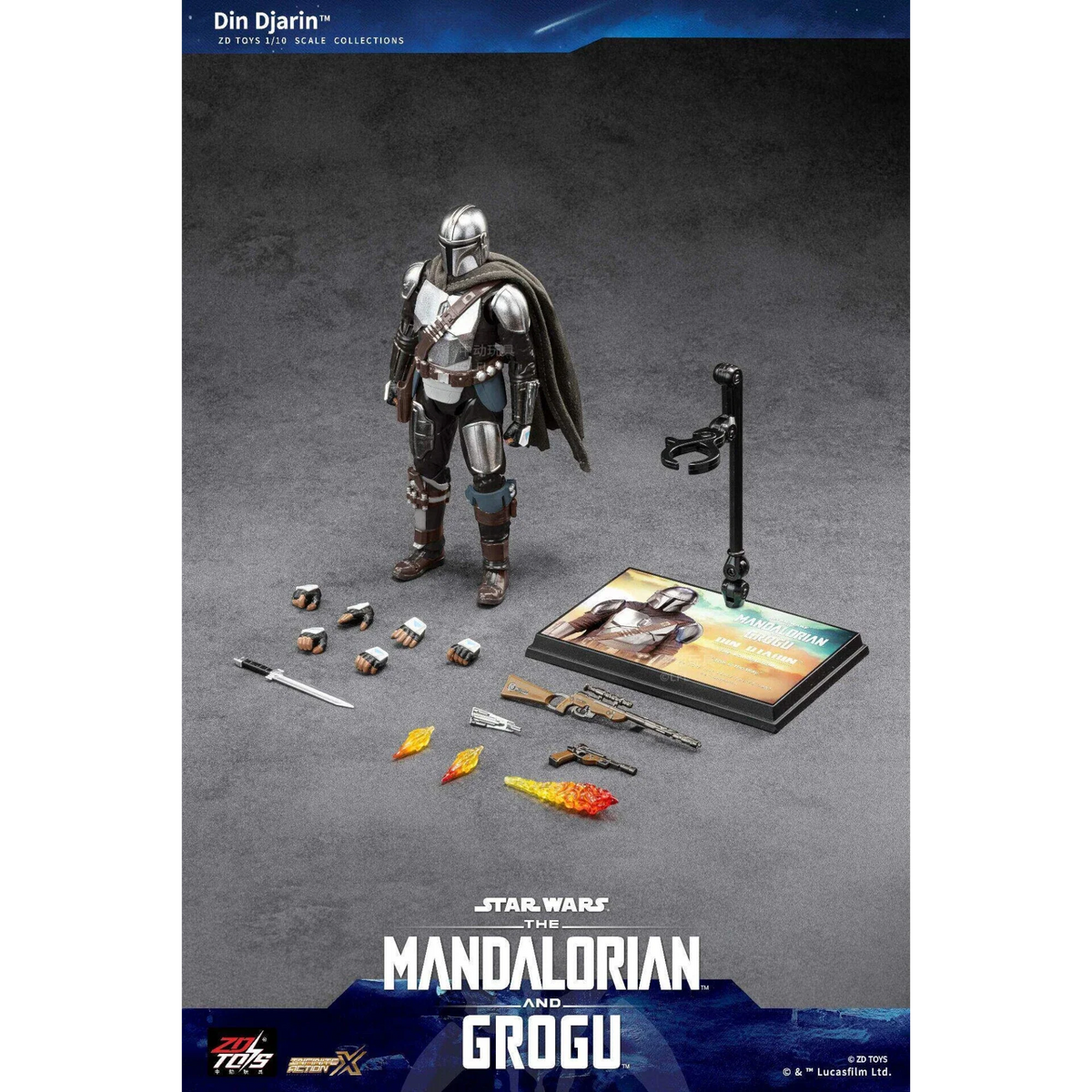 The Mandalorian-actiefiguur, schaal 1/10 - ZD Toys