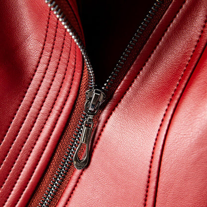 Veronica | Women’s Vegan Leather Moto Coat