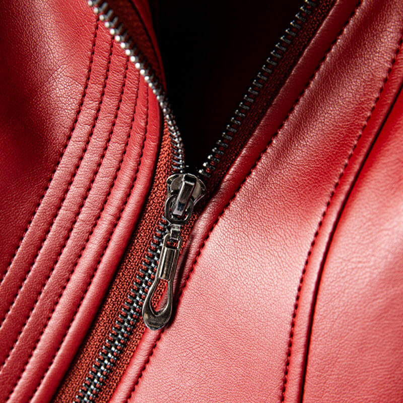 Veronica | Women’s Vegan Leather Moto Coat