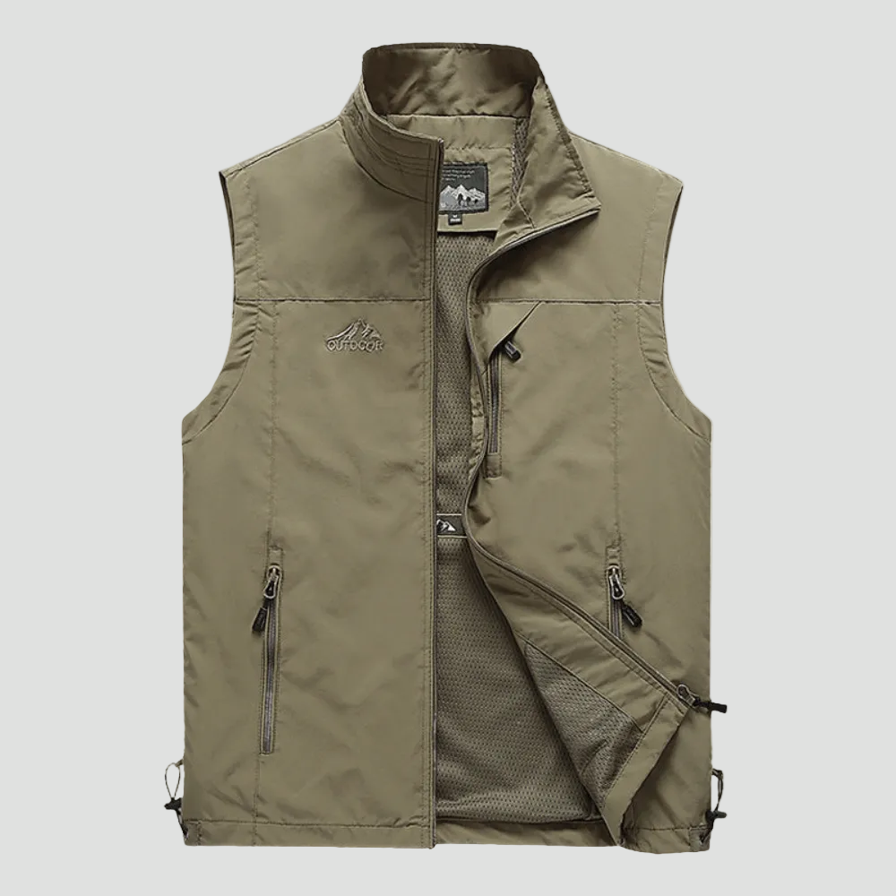 Lightweight Hiking Gilet – Breathable Multi-Pocket Outdoor Vest