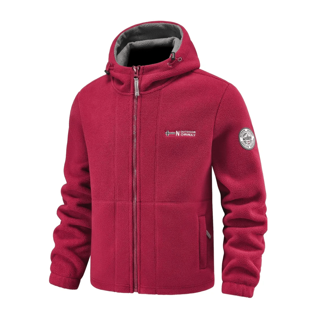 Men’s Windproof Fleece Jacket – Breathable Cold-Weather Outdoor Layer