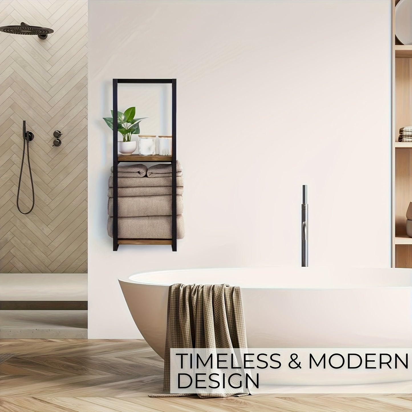 Wall-Mounted Towel Rack | Space-Saving Storage for Bathroom & Bedroom