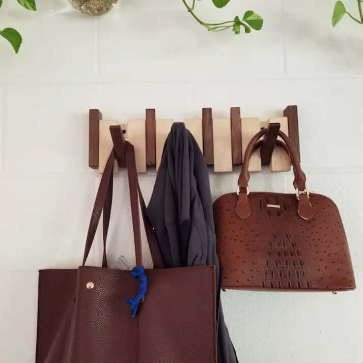 Piano Wall Coat Rack | Solid Wood Design