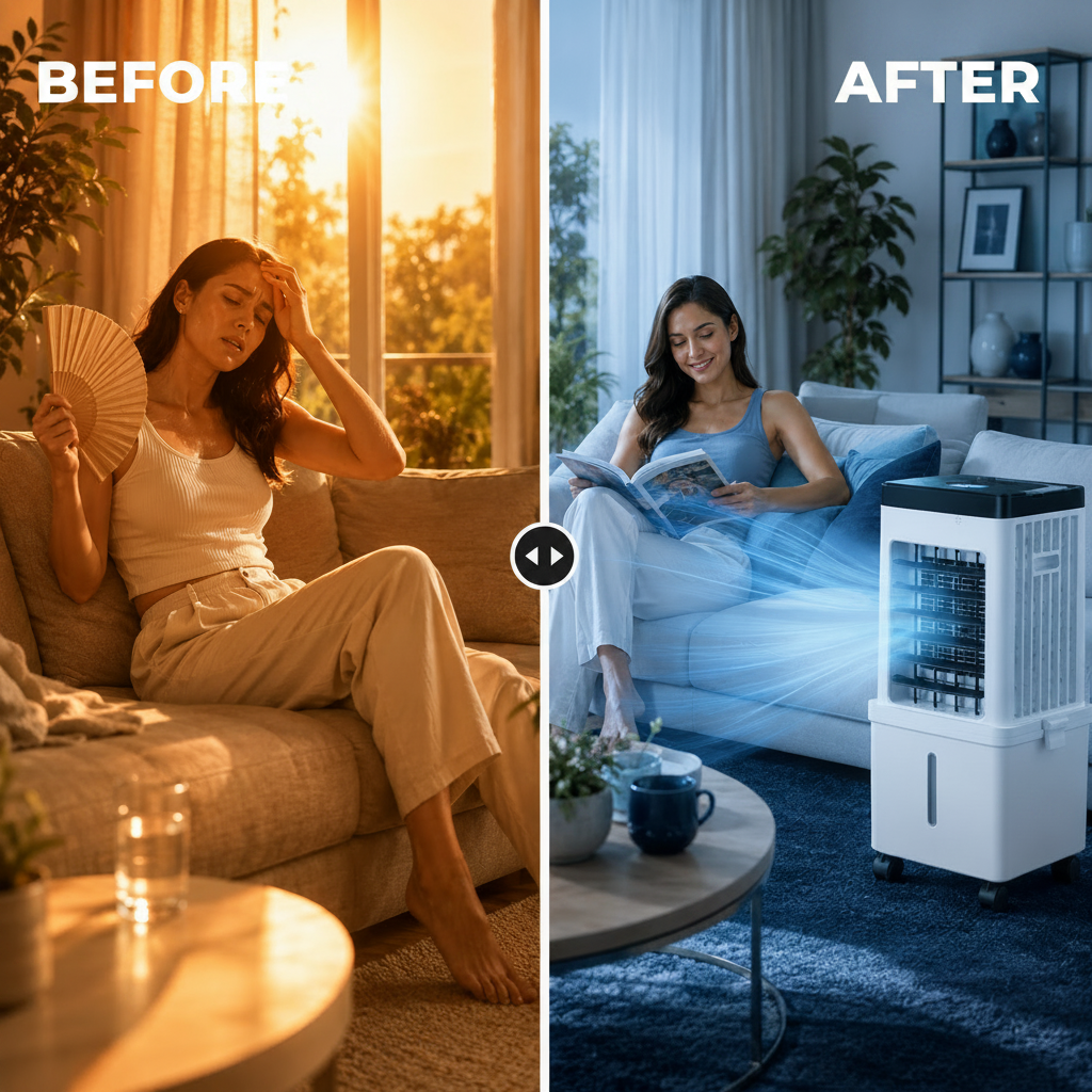 3-in-1 Portable Air Cooler – Freshora Cooling Fan for Indoor Spaces