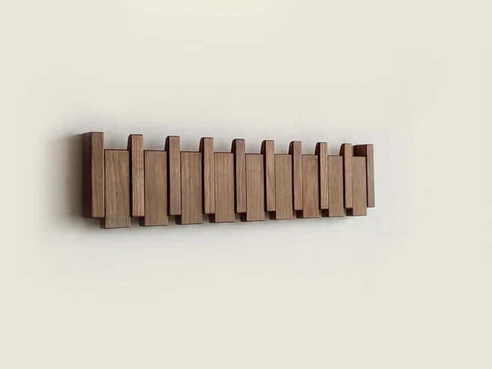 Piano Wall Coat Rack | Solid Wood Design
