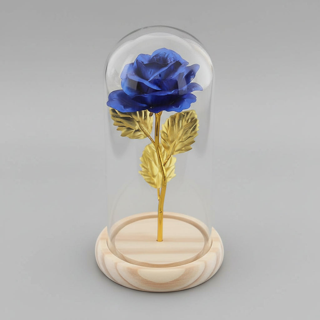 Eternal Rose Enclosed Flower Glass Refined Gift