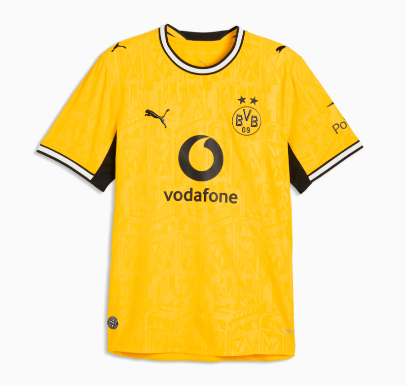 BVB BORUSSIA DORTMUND AUTHENTIC Home Jersey Men's 26 / 27