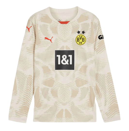BVB BORUSSIA DORTMUND Goalkeeper Jersey Kids Beige 24 / 25