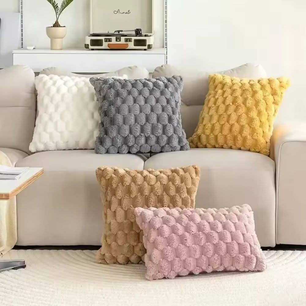 Textured Cushion Cover | Gentle 3D Cotton Blend