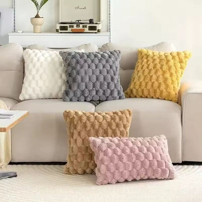 Textured Cushion Cover | Gentle 3D Cotton Blend