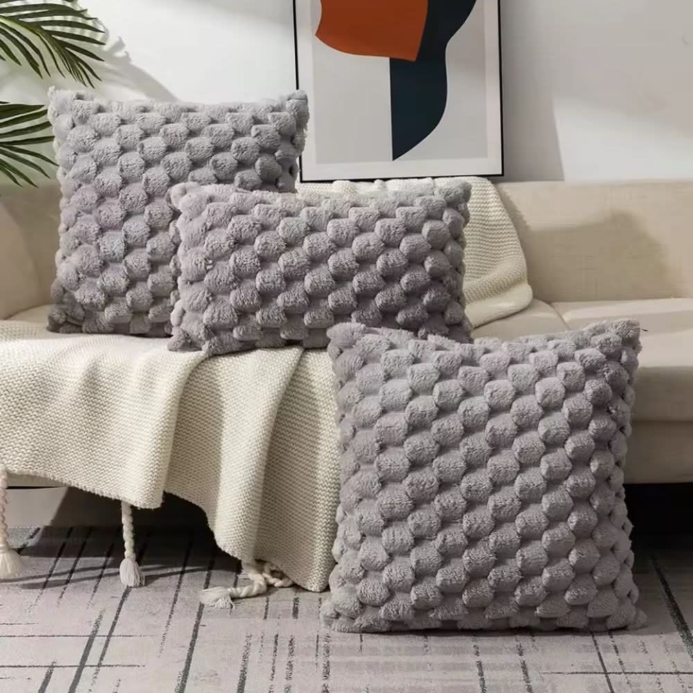 Textured Cushion Cover | Gentle 3D Cotton Blend