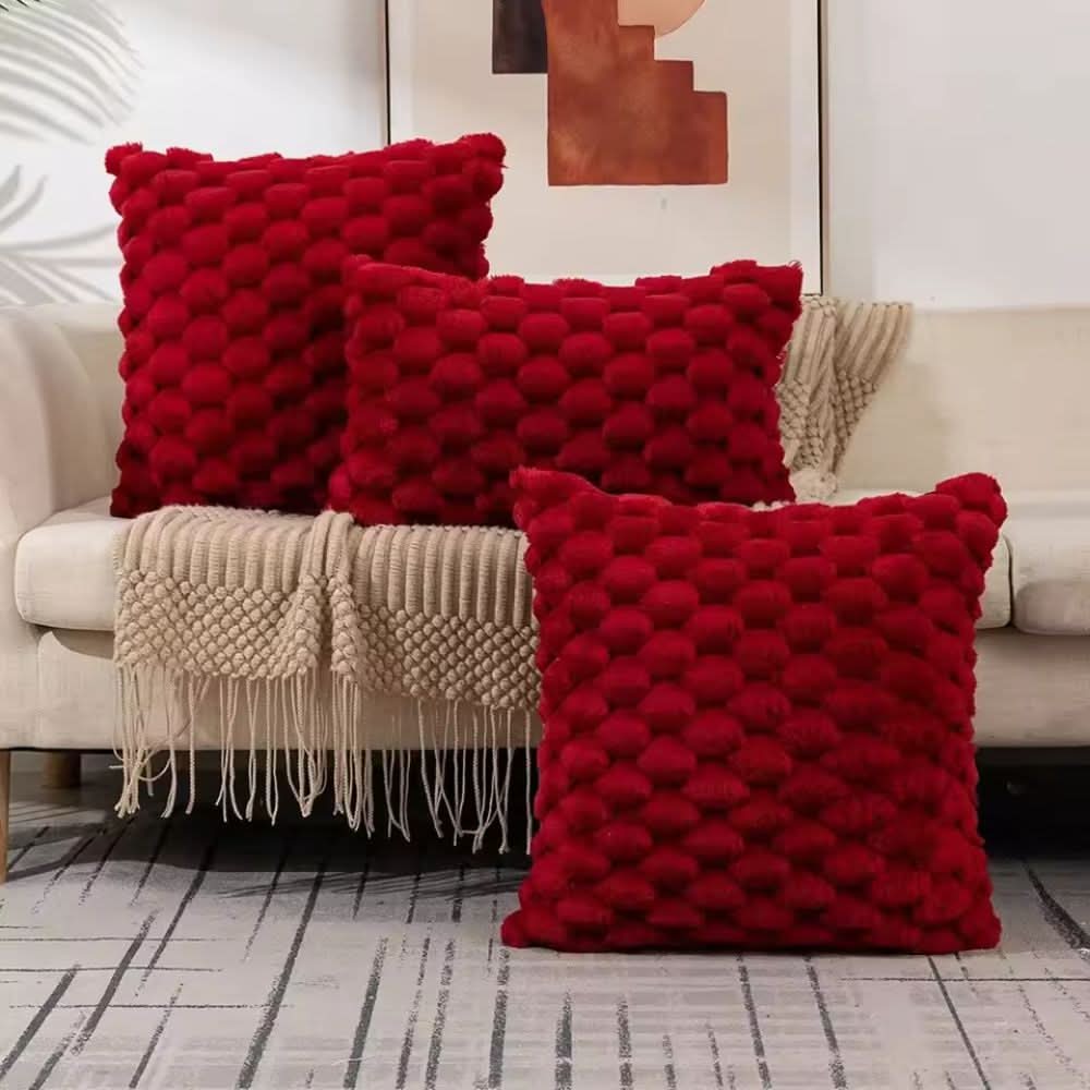 Textured Cushion Cover | Gentle 3D Cotton Blend