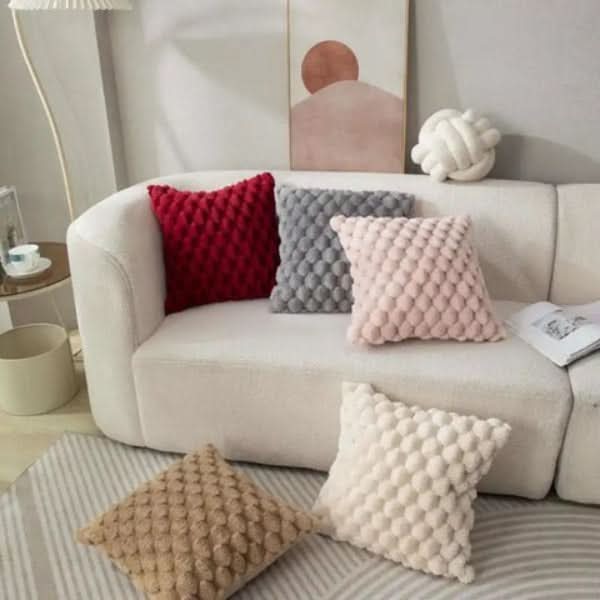 Textured Cushion Cover | Gentle 3D Cotton Blend