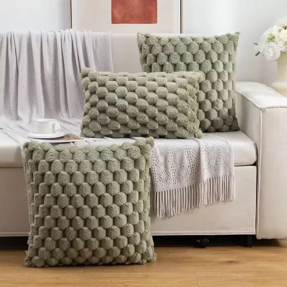 Textured Cushion Cover | Gentle 3D Cotton Blend