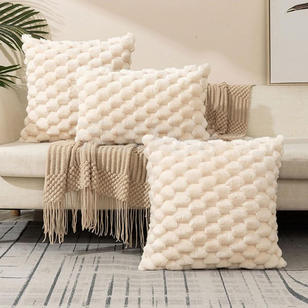 Textured Cushion Cover | Gentle 3D Cotton Blend