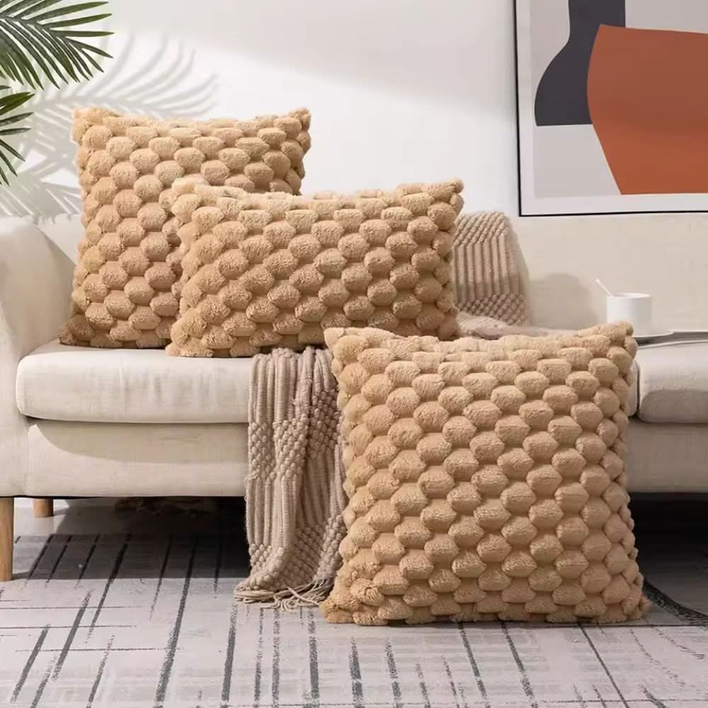 Textured Cushion Cover | Gentle 3D Cotton Blend