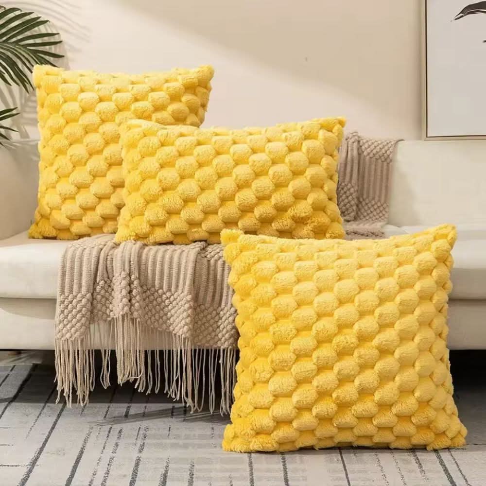 Textured Cushion Cover | Gentle 3D Cotton Blend