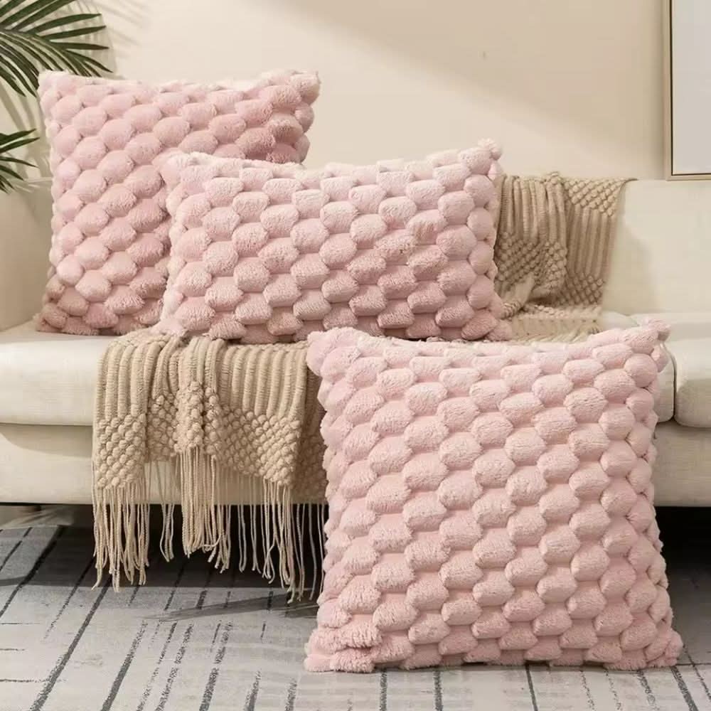 Textured Cushion Cover | Gentle 3D Cotton Blend