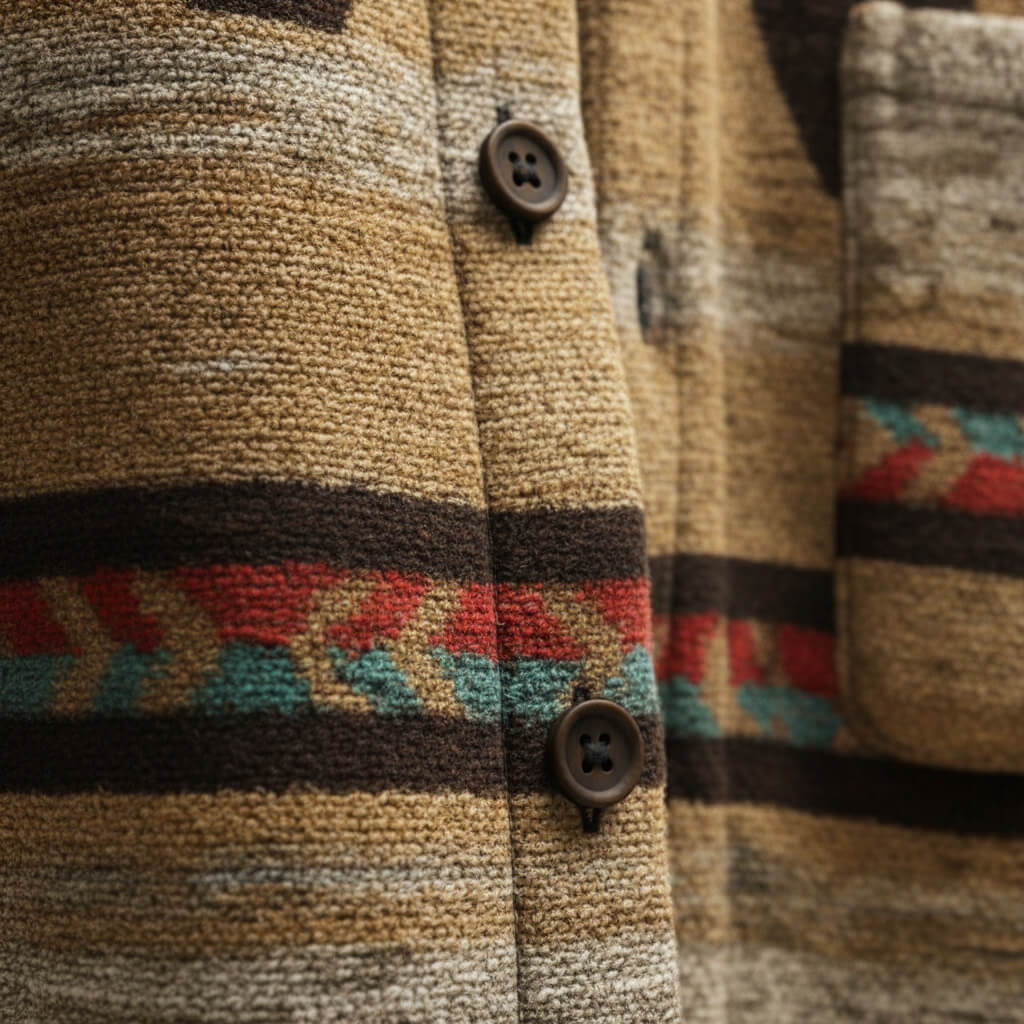 Crello | Men’s Patterned Wool Coat