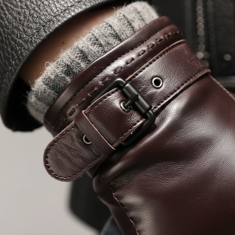 | Aster Men’s Italian Leather Gloves