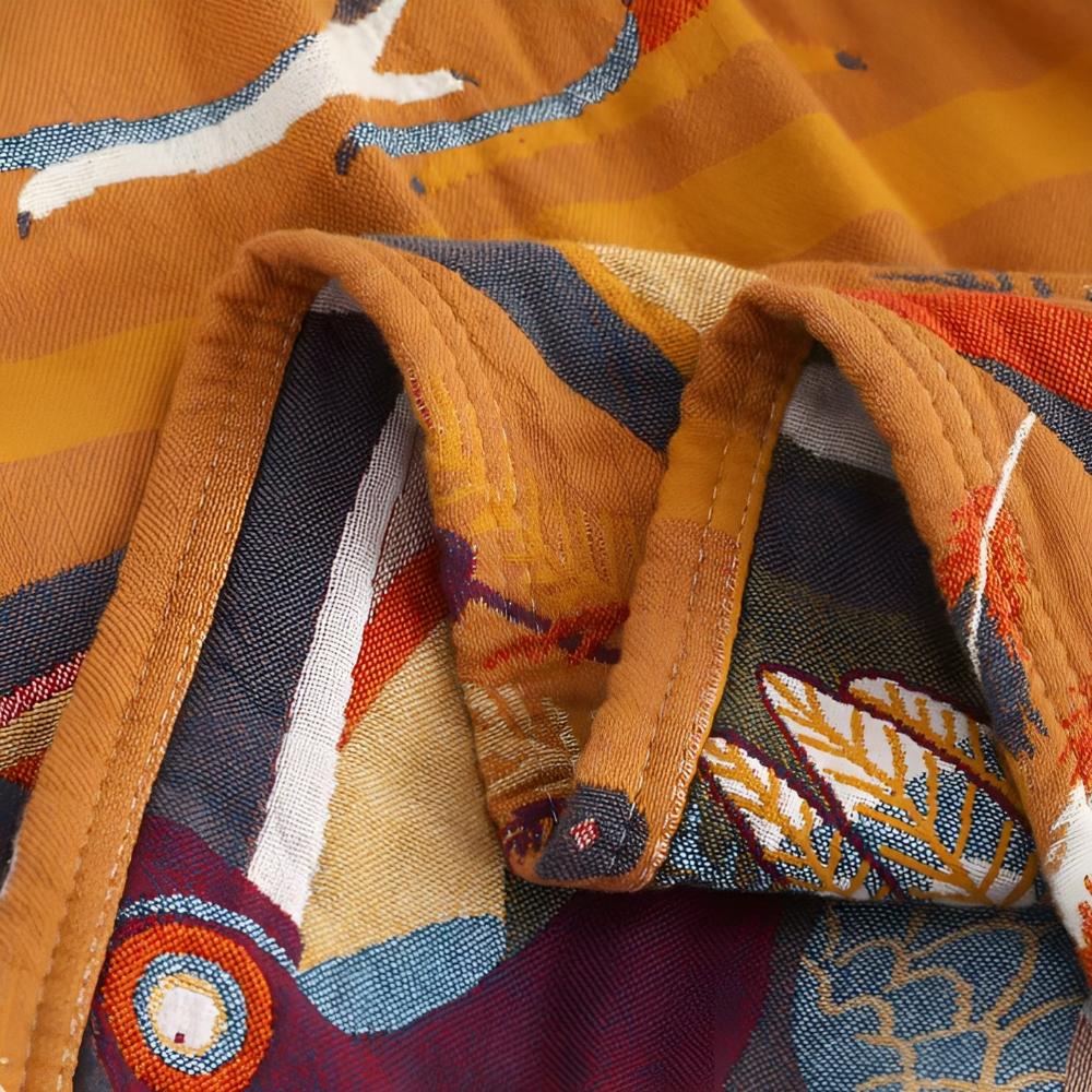 Toucan Bird Cotton Throw Blanket for Home Decor and Cozy Living