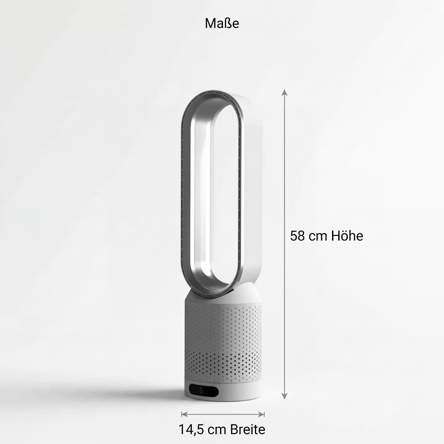 2-in-1-Turmventilator zum Heizen und Kühlen – flügelloser Raumklimaventilator