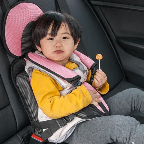 Portable Child Car Seat | Space-Saving, Padded Travel Seat