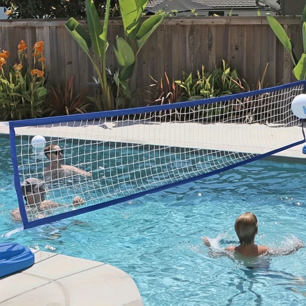 Pool Volleyball Net – PoolRally Family Swimming Pool Game Set