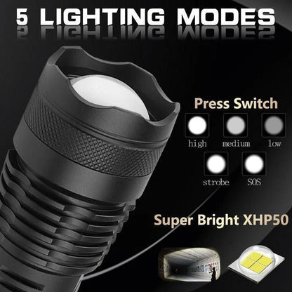 90000 Lumens Xhp50.2 Most Potent Flashlight
