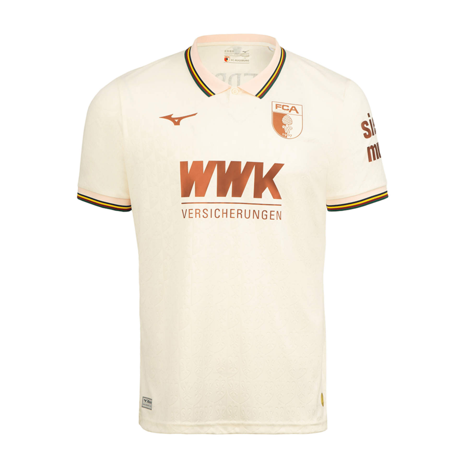 Maillot FCA FC AUGSBURG FUGGERSTADT Crème Homme 25 / 26