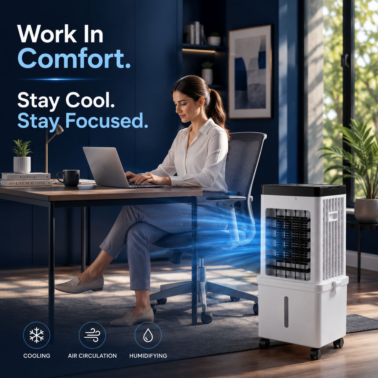 3-in-1 Portable Air Cooler – Freshora Cooling Fan for Indoor Spaces