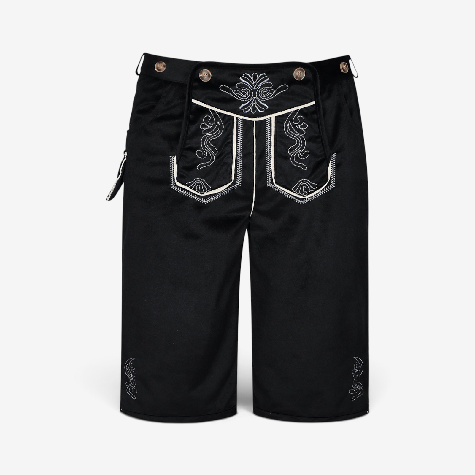 Pantalon traditionnel pour hommes avec braguette brodée