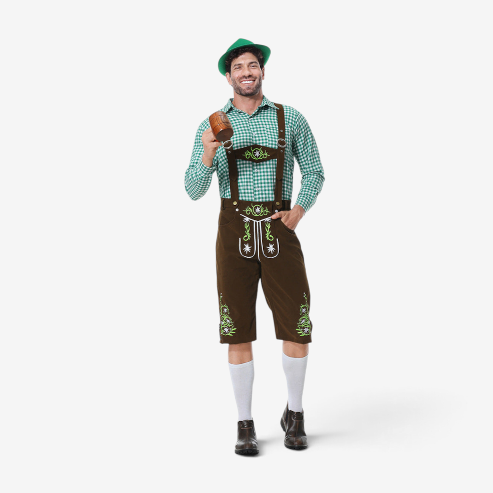 Men's Lederhosen with Intricate Embroidery