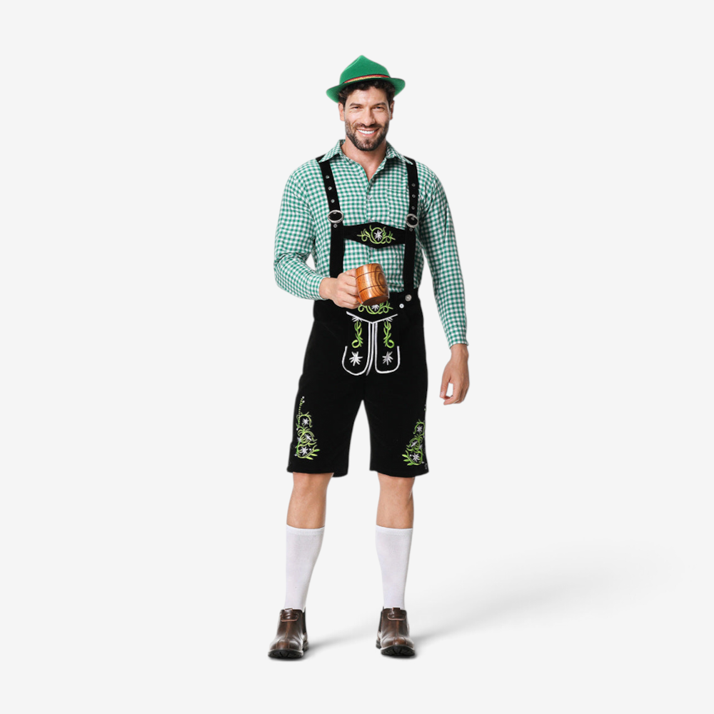 Men's Lederhosen with Intricate Embroidery