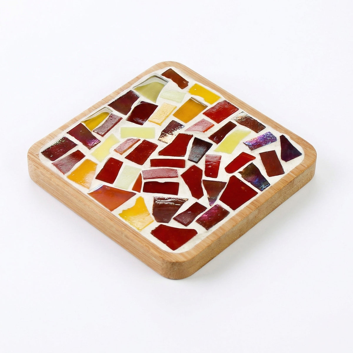 DIY Mosaic Coaster Craft Kit with Glass Tiles