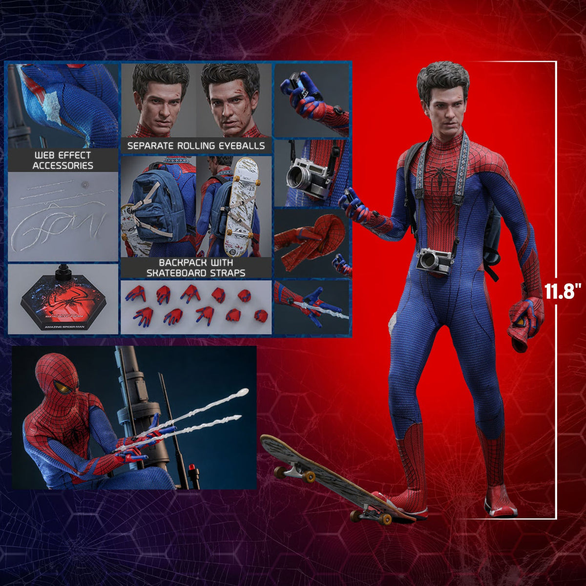 The Amazing Spider-Man 1/6 Scale Action Figure - Hot Toys
