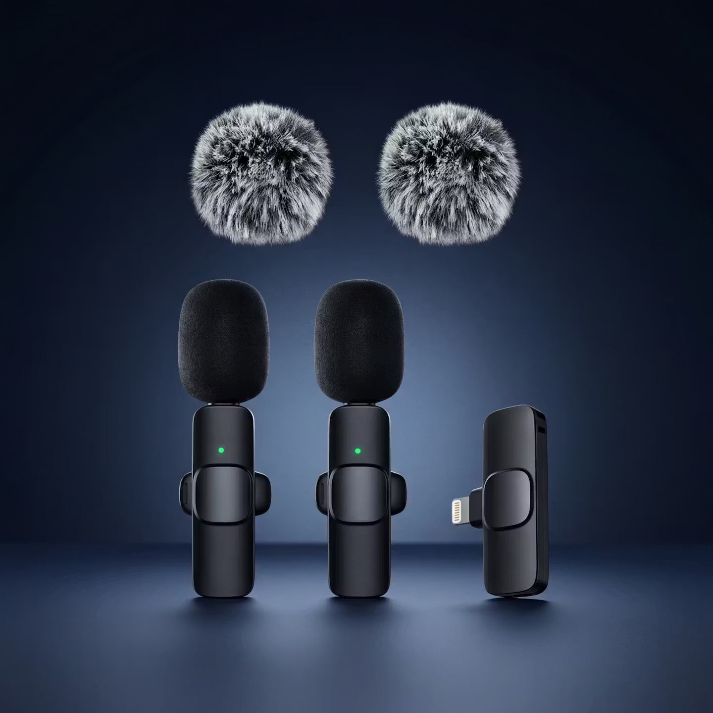 Draadloze clip-on-lavaliermicrofoon - ruisonderdrukkende minimicrofoon voor smartphones en laptops