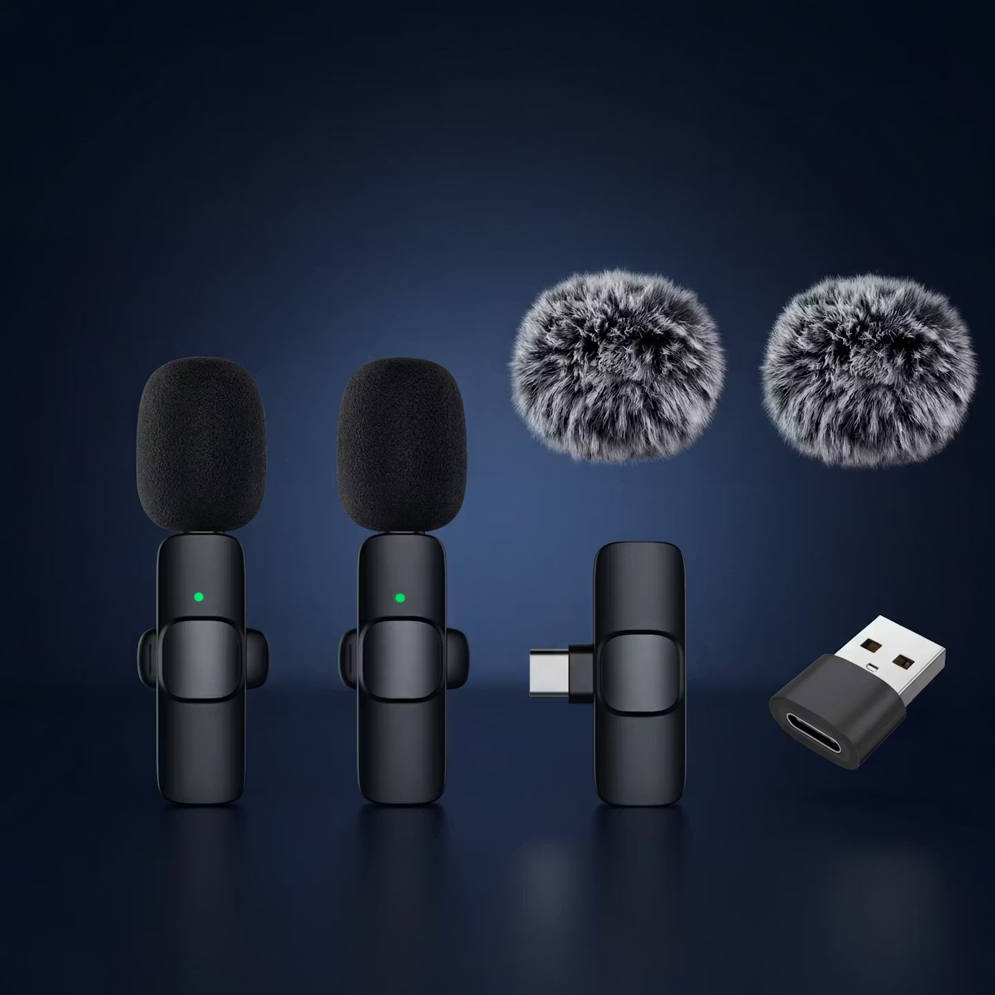 Draadloze clip-on-lavaliermicrofoon - ruisonderdrukkende minimicrofoon voor smartphones en laptops