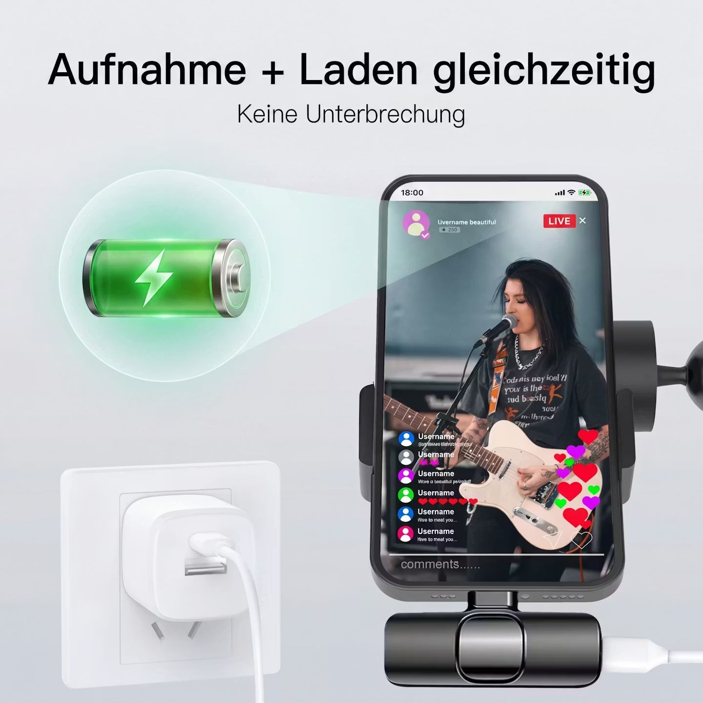 Draadloze clip-on-lavaliermicrofoon - ruisonderdrukkende minimicrofoon voor smartphones en laptops