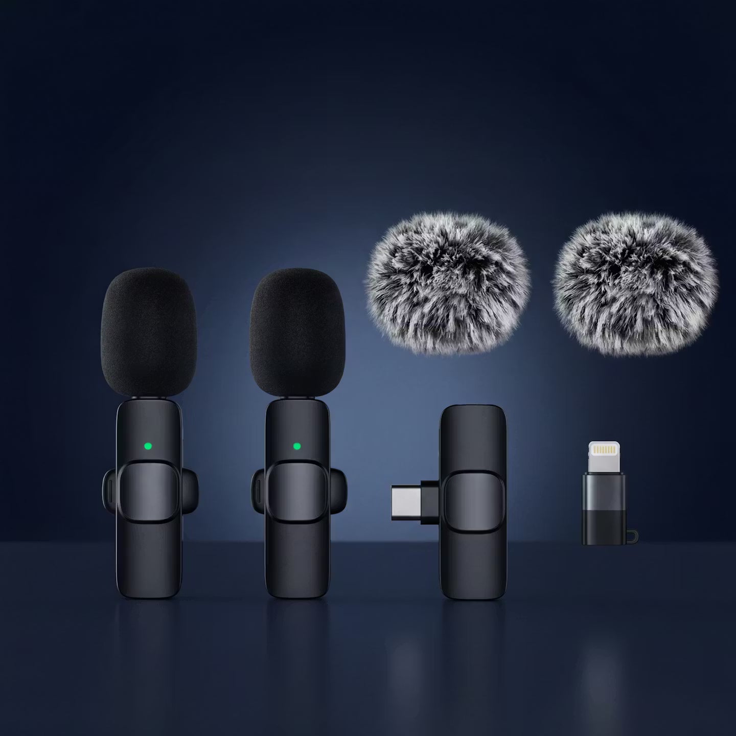 Draadloze clip-on-lavaliermicrofoon - ruisonderdrukkende minimicrofoon voor smartphones en laptops
