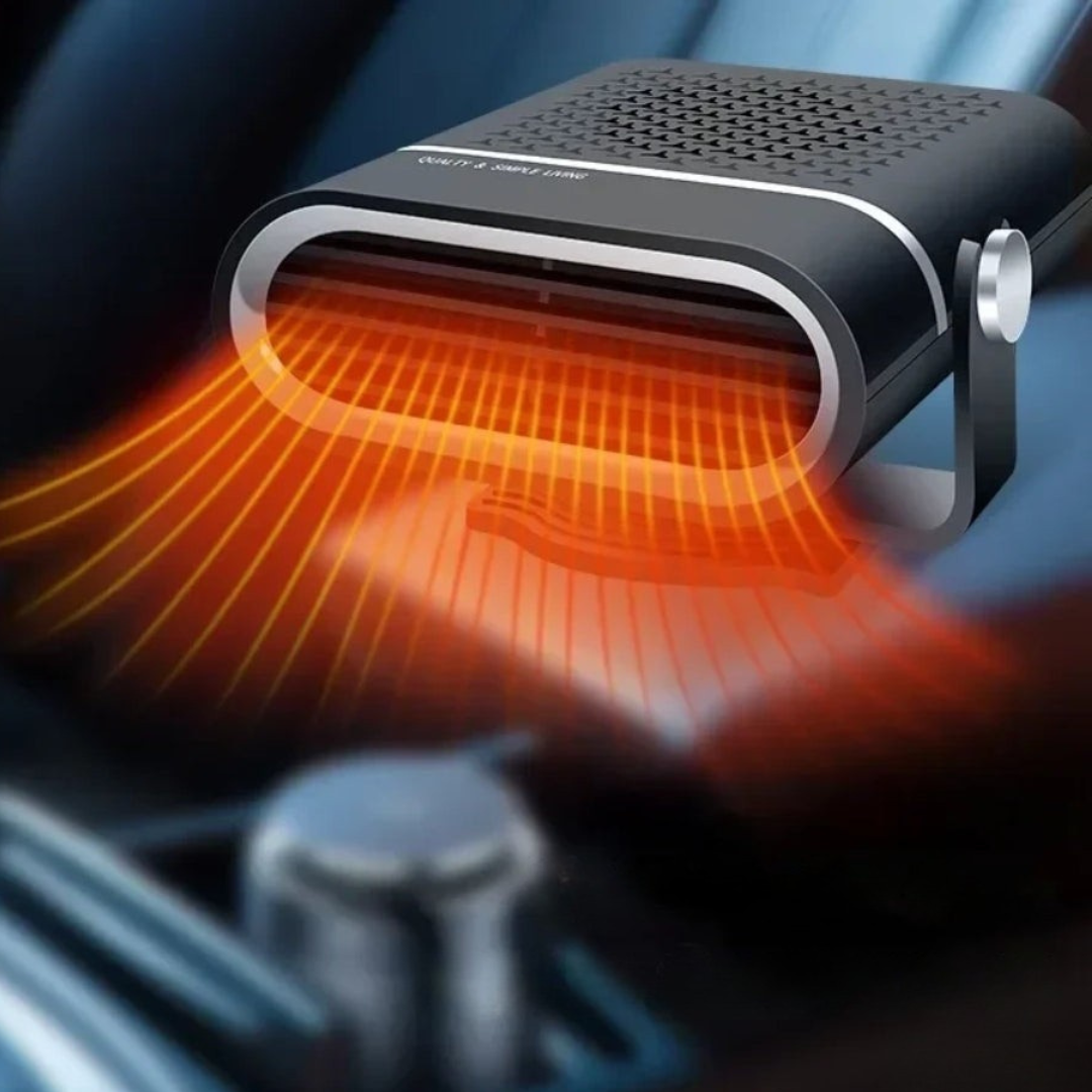 12V/USB Car Heater | Space-Saving demisting airflow